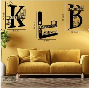 3Pcs Metal Wall Decor
